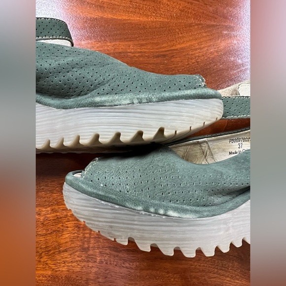 Fly London Yala' Perforated Leather Sandals - Picture 7 of 12